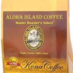 100% Pure Kona Coffee, Aloha Island Brand PLATINUM Light Roast, Mild, Mellow, Low Acid Pure Kona in a Gentle Light Roast, 8 Oz Whole Bean