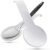Ram-Pro White Spoon Rests Plastic Spoon Rests for Kitchen Dishwasher safe Resting Cooking Spoons Heavy Duty Food Grade Plastic Handle with the Hole Pack of 2